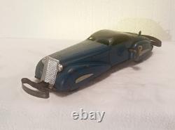Vintage 1930s Marx Streamline Tin Wind-Up Sedan 13 Art Deco Car WORKS