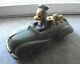 Vintage 1930s Sun Rubber Co Disney Donald Duck and Pluto in Blue Car