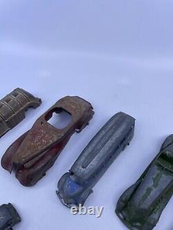 Vintage 1930s Tootsitoy Pressed Steel Toy Car Lot Of 6 Antique Rare