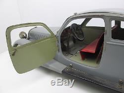 Vintage 1937 Marklin Tin Coupe Wind Up Motor & Stering Toy Car