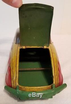 Vintage 1940's Wyandotte Toys Pressed Steel Woody Convertible Car