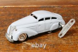 Vintage 1940s/1950s Schuco Windup Car Patent #1010 US Zone Germany with Key WORKS