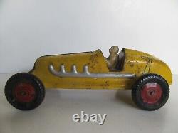 Vintage 1940s / 50's Marx The Champion Tin #7 Racer Car Push Toy (12)