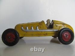 Vintage 1940s / 50's Marx The Champion Tin #7 Racer Car Push Toy (12)