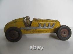 Vintage 1940s / 50's Marx The Champion Tin #7 Racer Car Push Toy (12)