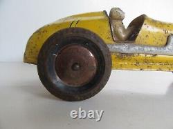 Vintage 1940s / 50's Marx The Champion Tin #7 Racer Car Push Toy (12)