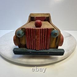 Vintage 1940s Cass Toys 18 Wood Station Wagon Car with Family Dog Artwork