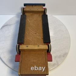 Vintage 1940s Cass Toys 18 Wood Station Wagon Car with Family Dog Artwork