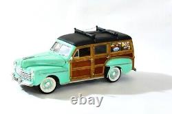 Vintage 1948 Ford Scala WOODY Car Model Collection 1/18 Toys metal Barrel Solid