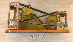 Vintage 1949 J. CHEIN Roller Coaster Wind Up with 1 Car Made in USA