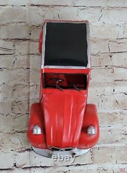 Vintage 1950 2cvToy Diecast Model RED Color Highly Collectible Car GIFT