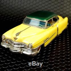 Vintage 1950 Marusan Friction Repaint Tin Car Toy Cadillac Made in japan