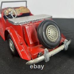 Vintage 1950's Doepke MG Model Toys Model Sports Car No. 2017 Red