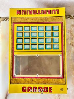 Vintage 1950's Marx Minit Car Wash Tin Litho Toy With Original Box (Incomplete)