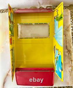 Vintage 1950's Marx Minit Car Wash Tin Litho Toy With Original Box (Incomplete)