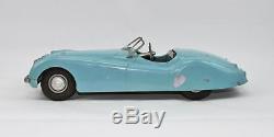 Vintage 1950's Modern Toys Doepke XK-120 Sky Blue JAGUAR 17 Die-cast Car