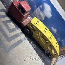 Vintage 1950's Pressed Steel STRUCTO Toys Auto Transport Car Carrier Truck