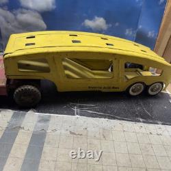 Vintage 1950's Pressed Steel STRUCTO Toys Auto Transport Car Carrier Truck