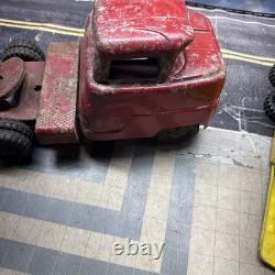 Vintage 1950's Pressed Steel STRUCTO Toys Auto Transport Car Carrier Truck