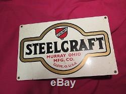 Vintage 1950's Steelcraft Murray MFG sign pedal cars pressed steel toys bicycle
