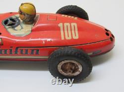 Vintage 1950's West Germany 13 Niedermeier Taifun Tin Friction Race Car Racer