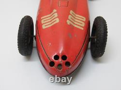 Vintage 1950's West Germany 13 Niedermeier Taifun Tin Friction Race Car Racer