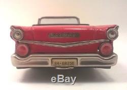 Vintage 1950s HAJI Ford Fairlane Convertible Japanese Tin Toy Antique Car Japan
