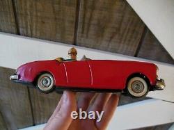 Vintage 1950s Marx Linemar Olive Oyl Popeye Friction Roadster Tin Toy Car Rare