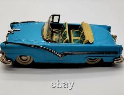 Vintage 1950s New Ford Friction Moter Toy Car By Haji (Japan)