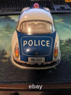Vintage 1950s Philipp Niedermeier PN-300 Tin Litho Police Car West Germany Vintage 1950s Philipp Niedermeier PN-300 Tin Litho Police Car West Germany