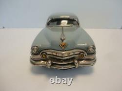 Vintage 1950s Tin Friction Car Cadillac Blue by Marusan Japan 12 Long RARE