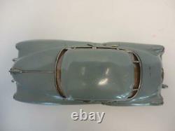 Vintage 1950s Tin Friction Car Cadillac Blue by Marusan Japan 12 Long RARE