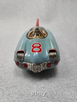 Vintage 1954 Tin Friction King Jet 8 Racer Space Car TKK Japan Rare