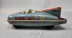 Vintage 1954 Tin Friction King Jet 8 Racer Space Car TKK Japan Rare