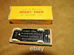 Vintage 1959 Dinky Toys Britain #178 Plymouth Plaza Deluxe Diecast Car & Box