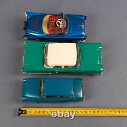 Vintage 1960 Tin Toy Cars Collectible Wind-Up