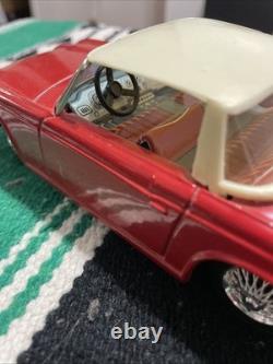 Vintage 1960 Triumph TR4 Tin Friction Car Made In Japan