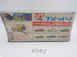 Vintage 1960's Bandai Japan Remote Control Nissan Bluebird Tin Plastic Car NMIB