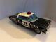 Vintage 1960's Chevrolet Impala Battery Operated Police Car. Tin Toy-Working