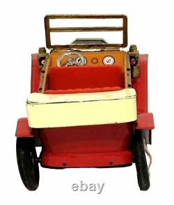 Vintage 1960's Ford Model T Convertible Battery Operated Tin Plate WithBox (H)