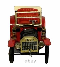 Vintage 1960's Ford Model T Convertible Battery Operated Tin Plate WithBox (H)