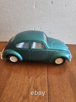 Vintage 1960's Mini Tonka Toys Teal Green VW Volkswagen Beetle Car Original
