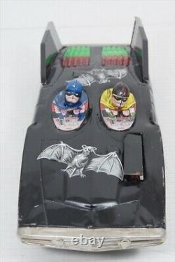 Vintage 1960's Tin Car Batman & Robin Batmobile ALPS L11 Made in Japan