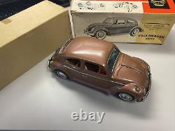 Vintage 1960s 10 Bandai Bump & Go Volkswagen Sedan Beetle VW Bug Tin Litho Toy