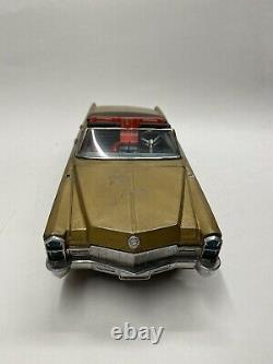Vintage 1960s Bandai Kingsize Cadillac Gear Shift Toy Tin Car with Original Box