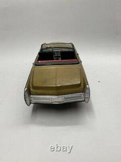 Vintage 1960s Bandai Kingsize Cadillac Gear Shift Toy Tin Car with Original Box