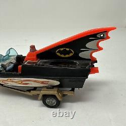 Vintage 1960s CORGI TOYS Britain Batmobile & Batman Glasstron BATBOAT