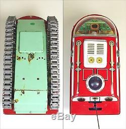 Vintage! 1960s EGE lunar traveling car Tin Toy Made in Spain with outer box