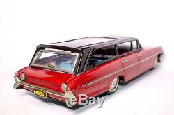 Vintage 1961 Oldsmobile 4-door Station Wagon Large Tin Friction Toy Car