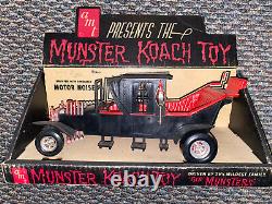 Vintage 1964 The Munsters Koach Car Toy In Box AMT Complete George Barris